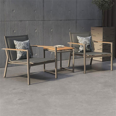 Gazelig Sessel 1 Sitzer  70 x 81,5 x 77 cm Aluminium und Batyline