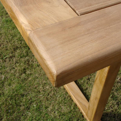 Florida Doppelausziehtisch 300/250/200x110x75,5cm Zertifiziertes Teakholz GRADE A + Messingbeschläge