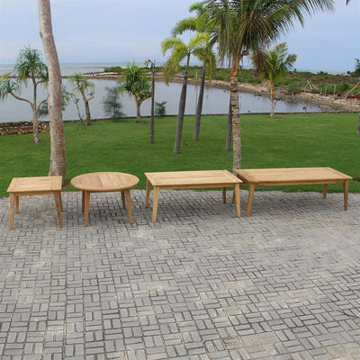 Table à manger ronde Piedra 130 x 130 x 75 cm Teck certifié GRADE A