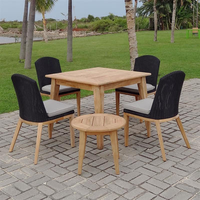 Table d'appoint ronde Piedra 55 x 55 x 50 cm Teck certifié GRADE A