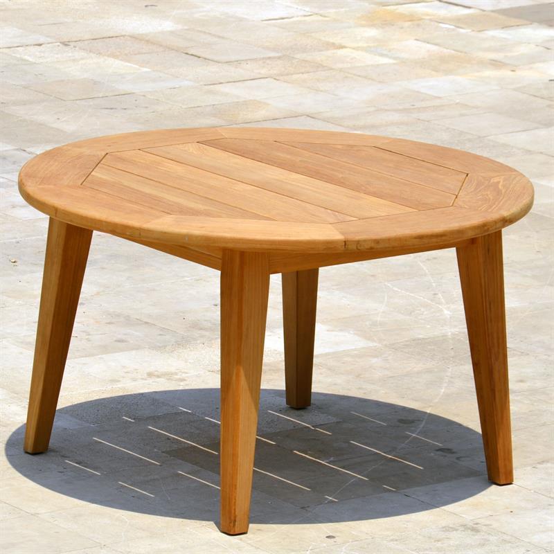 Table à manger ronde Piedra 130 x 130 x 75 cm Teck certifié GRADE A