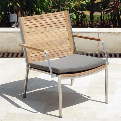 Coussin d'assise pour chaise longue Tessin 52x54x4cm Nagata