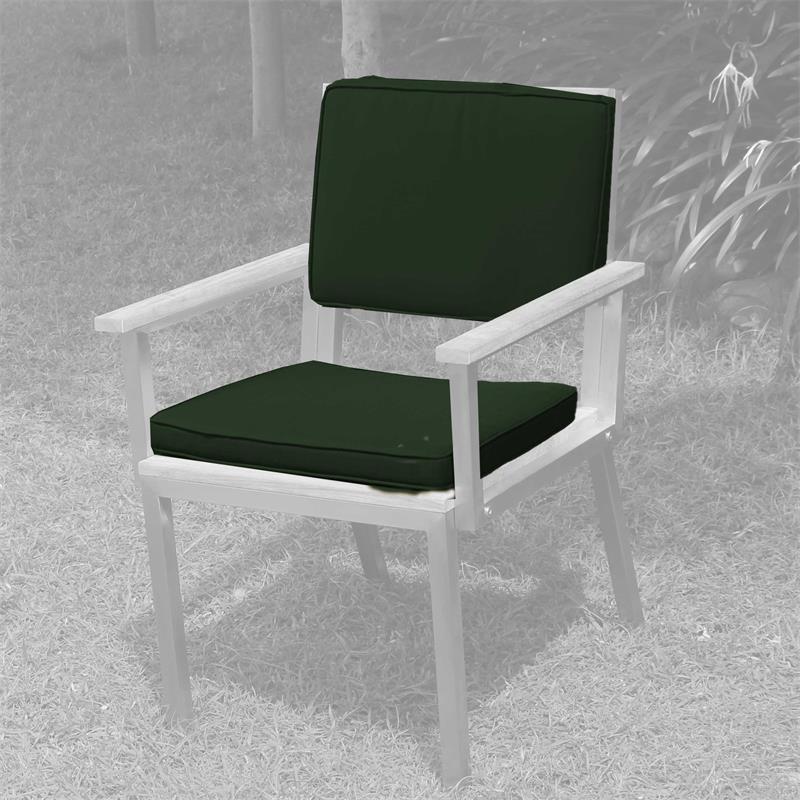 Makan Armchair and Dining Chair Upholstery Set, 2-piece, SunProof Seat Cushion + Back Cushion