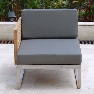 Ensemble de rembourrage Tessin module de salon module central/fauteuil épaisseur 12 cm SunProof 2 pièces