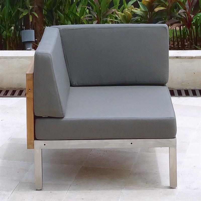 Ensemble de meubles d'ameublement Tessin, module d'angle modulable 78 x 78 x 12 cm, épaisseur 12 cm, Nagata, 3 pièces