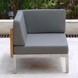 Ensemble de meubles d'ameublement Tessin, module d'angle modulable 78 x 78 x 12 cm, épaisseur 12 cm, Nagata, 3 pièces