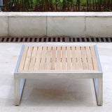 Tessin Lounge Set bestehend aus: 1 x Seitenmodul rechts, 1 x Eckmodul, 1 x Mittelmodul, 1 x Seitenmodul links , 1 x Tessin Einsitzer alle mit Polster in Sunproof und 1x Ottomane ohne Polster