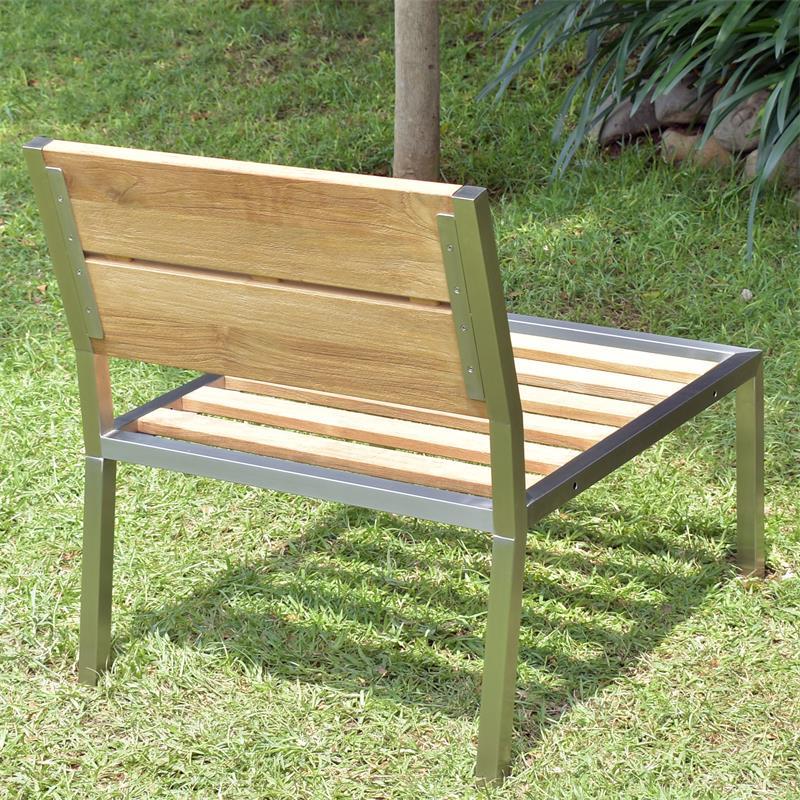 Makan Dining Lounge Set bestehend aus: 1 x Planka Dining Lounge Tisch 120 x 80 cm, 3 x Makan Lounge Eckmodul, 2 x Makan Lounge Mittelmodul inkl. Sitzpolster und Rückenkissen in Sunproof