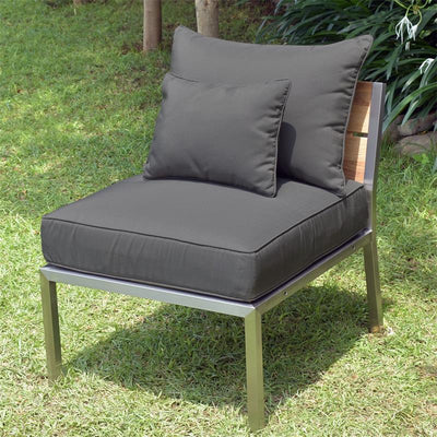 Ensemble de rembourrage Makan module central de salon SunProof 3 pièces (1 siège, 1 grand + 1 petit coussin de dossier)