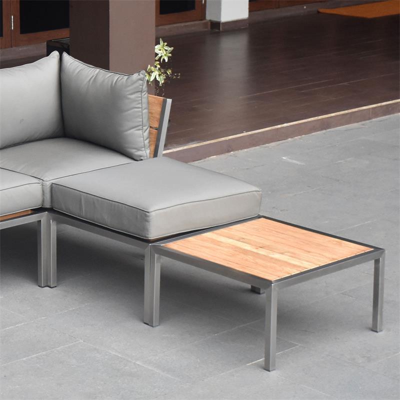 Table basse/ottomane Makan pour salle à manger et salon 65 x 65 x 34 cm