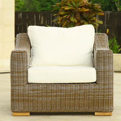 Monaco Loungeset bestehend aus 1 x Monaco Sessel und 1 x 2-Sitzer Monaco Sofa mit Sunproof Polstern