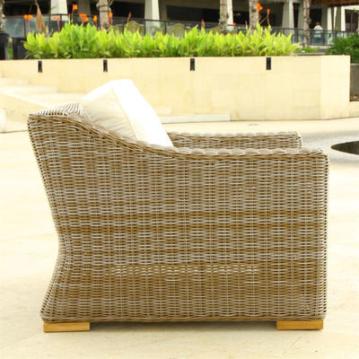 Monaco Loungeset bestehend aus 1 x Monaco Sessel und 1 x 2-Sitzer Monaco Sofa mit Sunproof Polstern