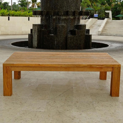 Table basse Vineyard 140 x 80 x 40 cm en teck recyclé