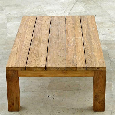 Table basse Vineyard 140 x 80 x 40 cm en teck recyclé