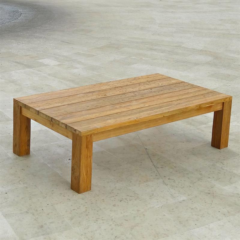 Table basse Vineyard 140 x 80 x 40 cm en teck recyclé