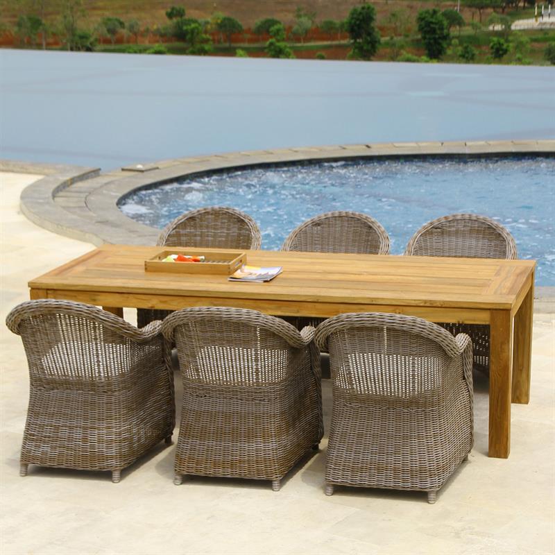 Monaco armchair with round backrest Kubu fiber