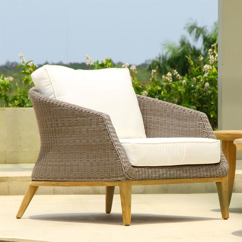 Ensemble de coussins pour siège et dossier Grace 1 place/fauteuil Sunproof 2 pièces