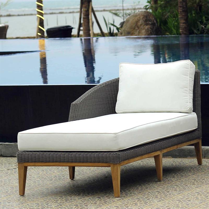 Lit de repos rembourré Grace droit 2 pièces Sunproof Standard