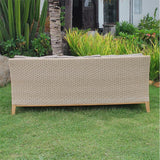 Stokeham 3-seater sofa 200.5 x 91 x 86 cm wickerwork with teak legs