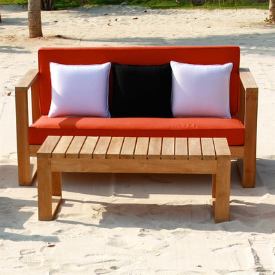Table basse Zafron 110 x 55 x 40 cm en teck