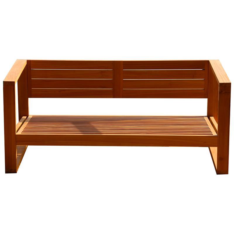 Canapé 2 places Zafron 156 x 84 x 66 cm en teck
