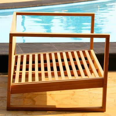 Canapé 2 places Zafron 156 x 84 x 66 cm en teck