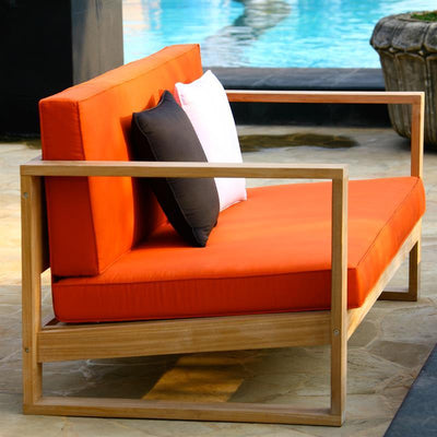 Canapé 2 places Zafron 156 x 84 x 66 cm en teck