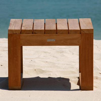 Table d'appoint Zafron 55 x 55 x 40 cm en teck