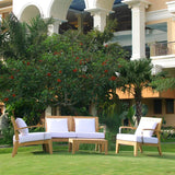 Nivelle 1-seater module 77 x 83 x 83 cm - Certified Teak GRADE A + stainless steel fittings