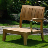 Nivelle 1-seater side module left 71x83x83 cm - Certified Teak GRADE A + stainless steel fittings
