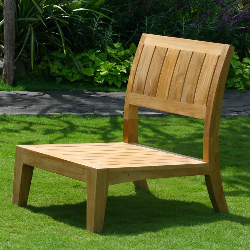 Nivelle Modular Armrest right - Certified Teak GRADE A + stainless steel fittings