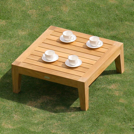 Module table basse Nivelle 74 x 74 x 30 cm - Teck certifié GRADE A