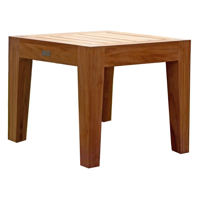 Table d'appoint Nivelle module 50 x 50 x 45 cm - Teck certifié GRADE A