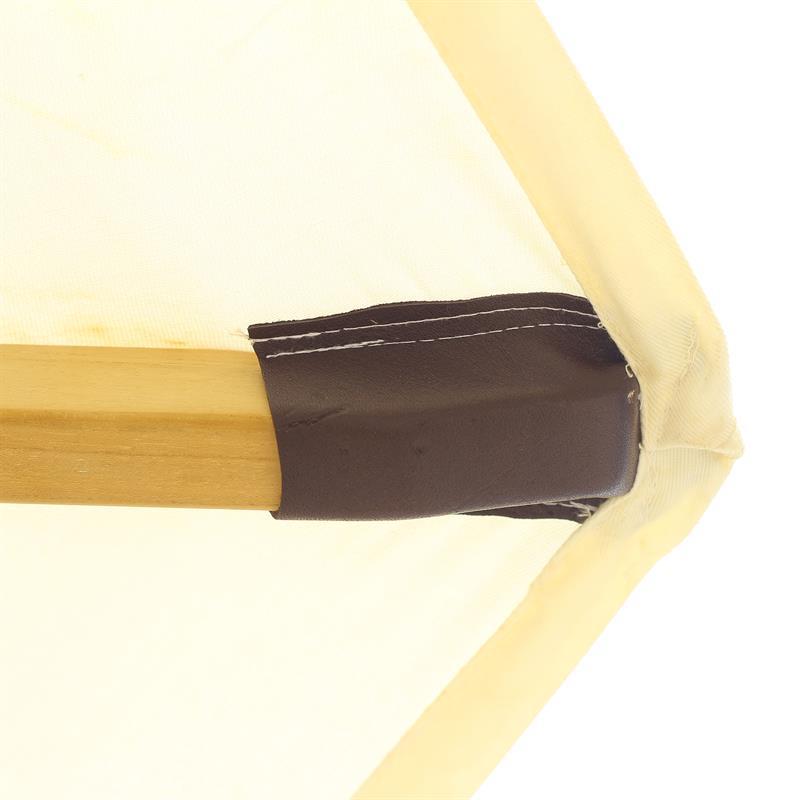 Parasol Ocean Deluxe 250x250 cm Nagata Teak with stainless steel fittings and triple pulley