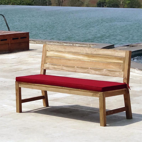 Coussin de dossier de banc Dusun pour banc de 154 cm sans accoudoir 154 x 43 cm Nagata