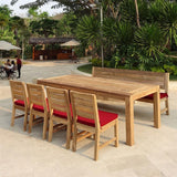 Banc Dusun 212 cm sans accoudoirs en teck recyclé