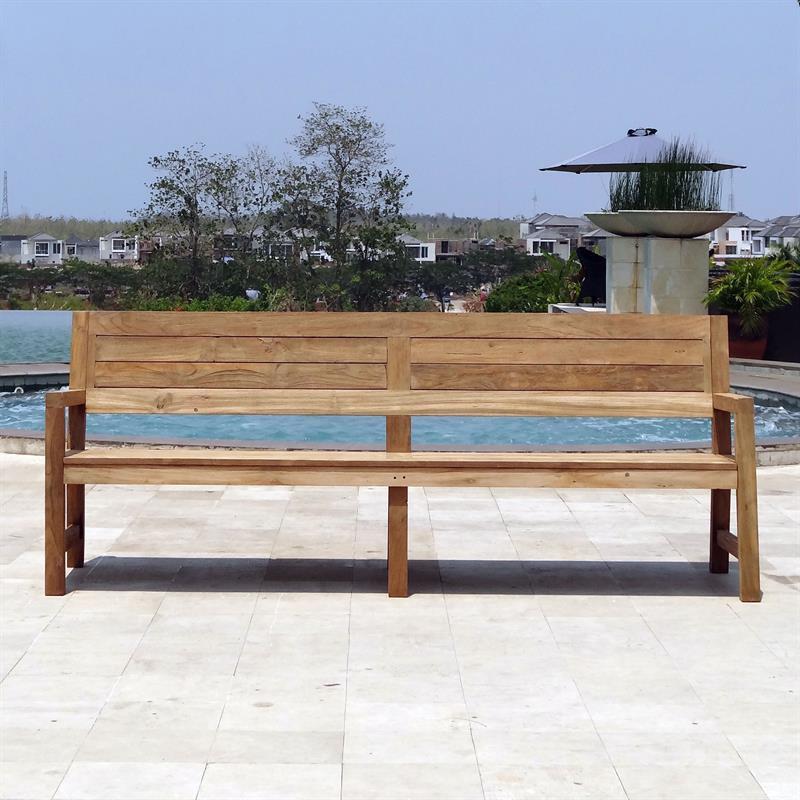 Banc Dusun 230 cm en teck recyclé