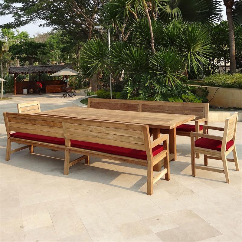 Banc Dusun 300 cm en teck recyclé