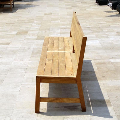 Banc Dusun 300 cm sans accoudoirs en teck recyclé