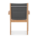 Rivera Stapelstuhl DELUXE - gepolstert - Teak GRADE A + Batyline + Edelstahlbeschläge