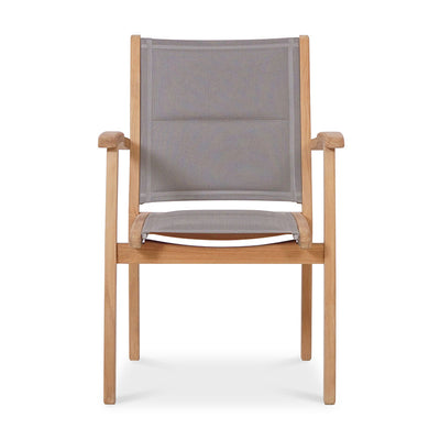 Rivera Stapelstuhl DELUXE - gepolstert - Teak GRADE A + Batyline + Edelstahlbeschläge