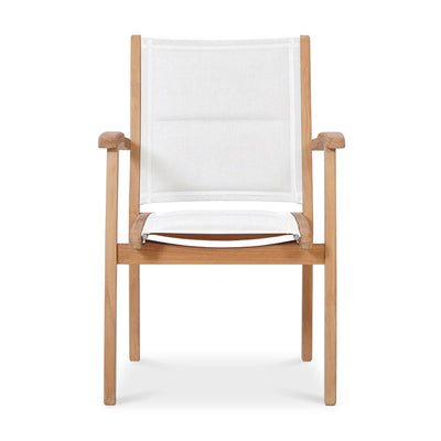 Rivera Stapelstuhl DELUXE - gepolstert - Teak GRADE A + Batyline + Edelstahlbeschläge