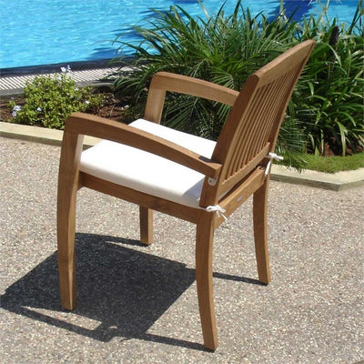 Chaise empilable Comforteck - teck certifié GRADE A