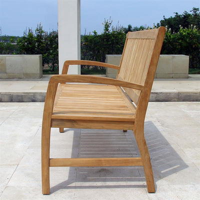 Corona Bank 150 cm -  Zertifiziertes Teakholz GRADE A