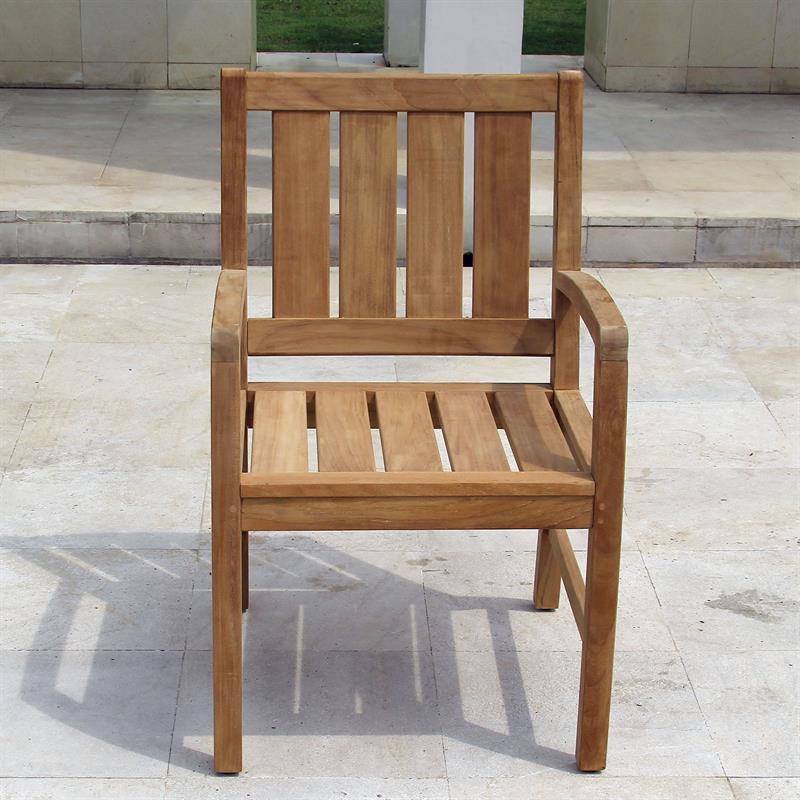 Corona armchair 56 x 63 x 90 cm - Certified teak GRADE A