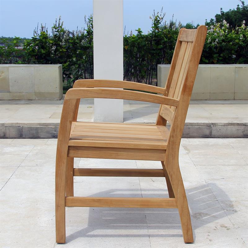 Corona armchair 56 x 63 x 90 cm - Certified teak GRADE A