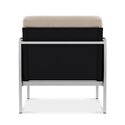Snix Sofa/Armchair 1 Seater 75x78.5x74.5cm - stainless steel, Batyline and Rope material