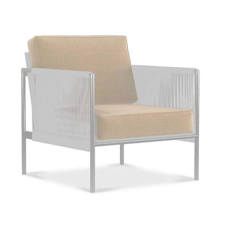 Ensemble de coussins Snix pour fauteuil 1 place, coussin d'assise et de dossier, résistant au soleil, 2 pièces