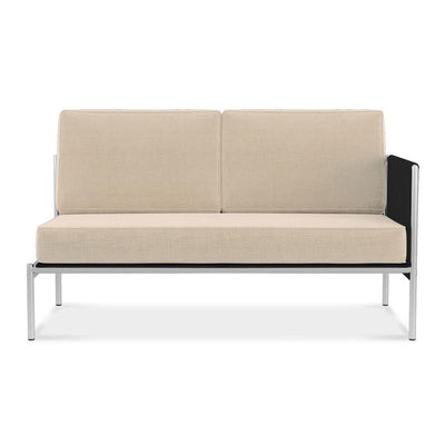 Canapé Snix Lounge 2 places gauche 139,5 x 78,5 x 74,5 cm - inox, Batyline et corde