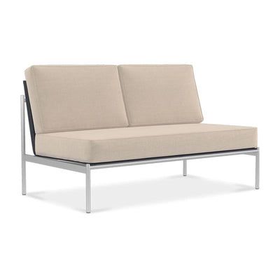 Module intermédiaire Snix Lounge 2 places 136 x 78,5 x 74,5 cm - acier inoxydable, Batyline et corde